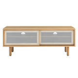 Modern Urban TV Stand with Mesh Sliding Doors 47 Inch - TV Stands available at Alpine Outlets in Denver