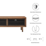 Modern Urban TV Stand with Mesh Sliding Doors 47 Inch - TV Stands available at Alpine Outlets in Denver