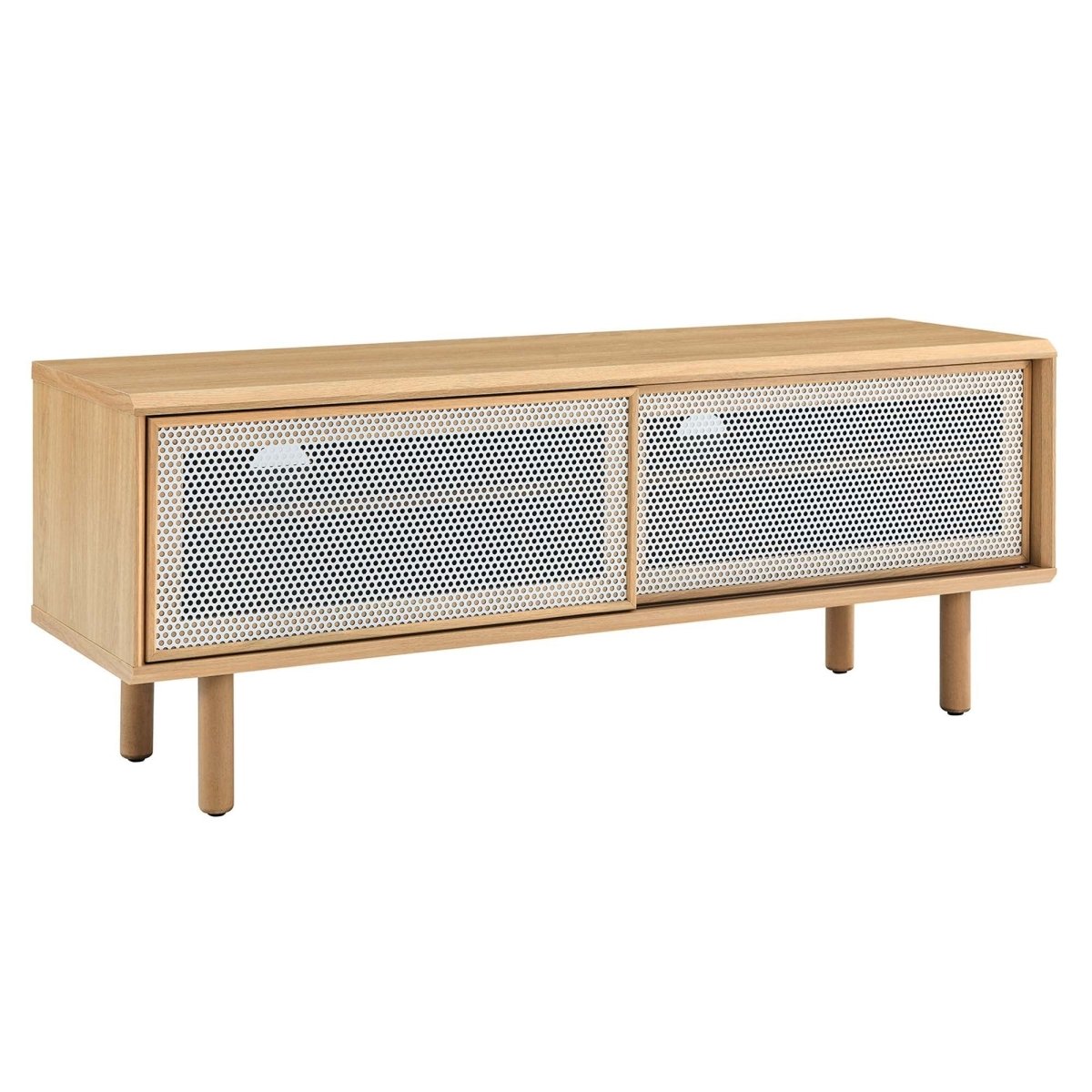 Modern Urban TV Stand with Mesh Sliding Doors 47 Inch - TV Stands available at Alpine Outlets in Denver