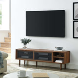 Modern Urban TV Stand with Mesh Sliding Doors 60 Inch - TV Stands available at Alpine Outlets in Denver
