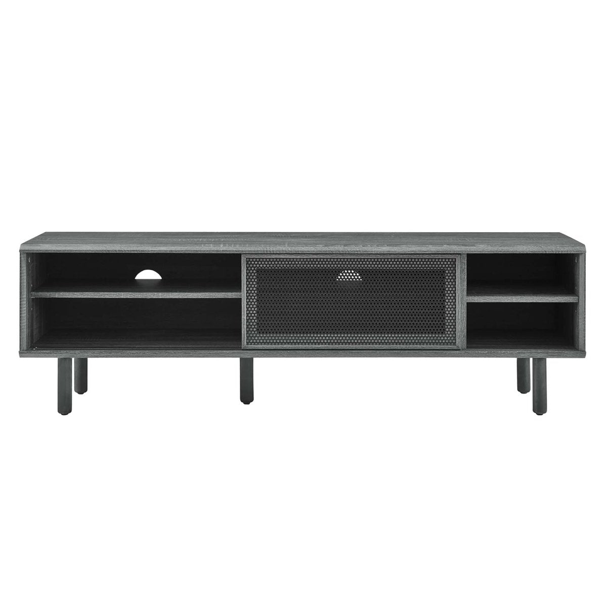 Modern Urban TV Stand with Mesh Sliding Doors 60 Inch - TV Stands available at Alpine Outlets in Denver