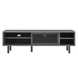 Modern Urban TV Stand with Mesh Sliding Doors 60 Inch - TV Stands available at Alpine Outlets in Denver