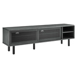 Modern Urban TV Stand with Mesh Sliding Doors 60 Inch - TV Stands available at Alpine Outlets in Denver