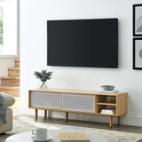 Modern Urban TV Stand with Mesh Sliding Doors 60 Inch - TV Stands available at Alpine Outlets in Denver