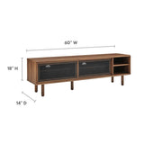 Modern Urban TV Stand with Mesh Sliding Doors 60 Inch - TV Stands available at Alpine Outlets in Denver
