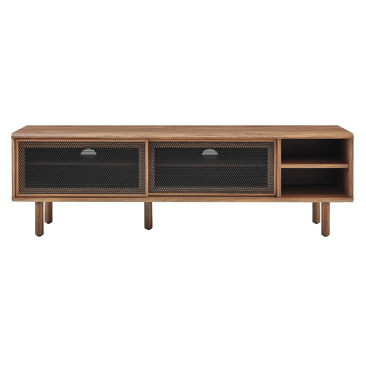 Modern Urban TV Stand with Mesh Sliding Doors 60 Inch - TV Stands available at Alpine Outlets in Denver