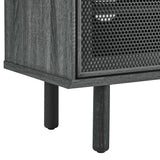 Modern Urban TV Stand with Mesh Sliding Doors 60 Inch - TV Stands available at Alpine Outlets in Denver