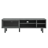 Modern Urban TV Stand with Mesh Sliding Doors 60 Inch - TV Stands available at Alpine Outlets in Denver
