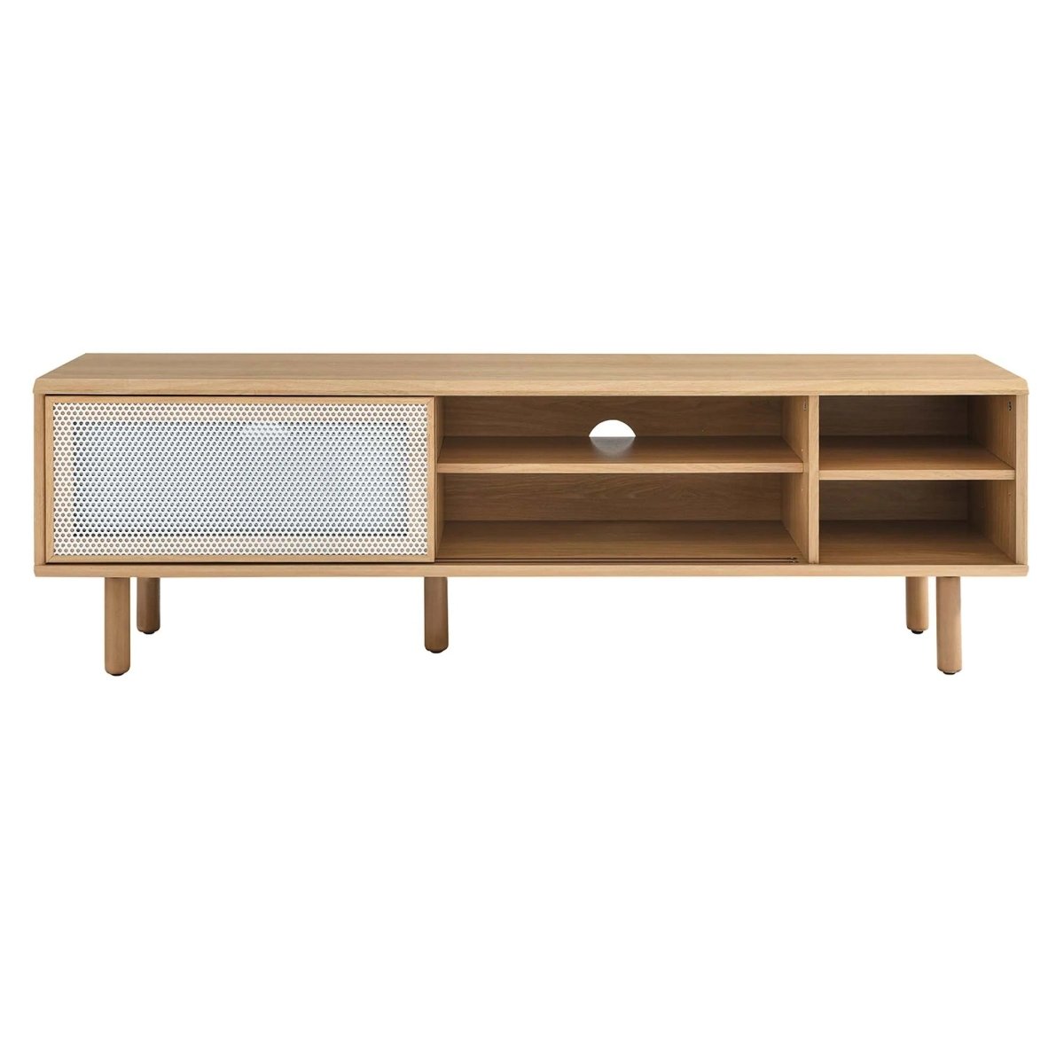Modern Urban TV Stand with Mesh Sliding Doors 60 Inch - TV Stands available at Alpine Outlets in Denver