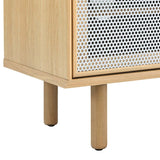 Modern Urban TV Stand with Mesh Sliding Doors 60 Inch - TV Stands available at Alpine Outlets in Denver