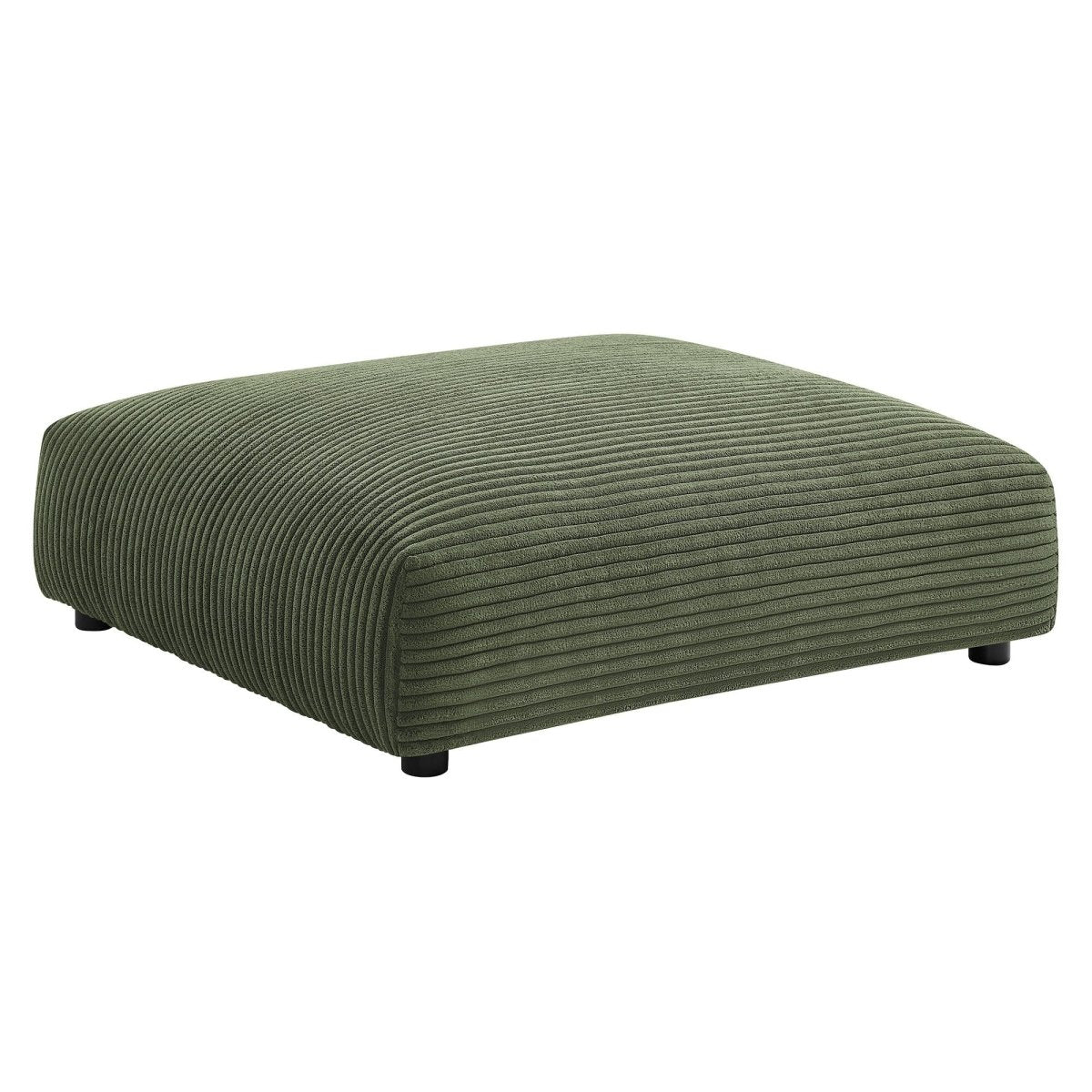 Modular Corduroy Upholstered Ottoman – Large Square 45 Inch - Ottomans available at Alpine Outlets in Denver