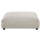 Modular Corduroy Upholstered Ottoman – Large Square 45 Inch - Ottomans available at Alpine Outlets in Denver