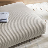 Modular Corduroy Upholstered Ottoman – Large Square 45 Inch - Ottomans available at Alpine Outlets in Denver