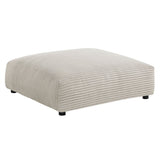 Modular Corduroy Upholstered Ottoman – Large Square 45 Inch - Ottomans available at Alpine Outlets in Denver