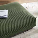 Modular Corduroy Upholstered Ottoman – Large Square 45 Inch - Ottomans available at Alpine Outlets in Denver
