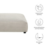 Modular Corduroy Upholstered Ottoman – Large Square 45 Inch - Ottomans available at Alpine Outlets in Denver