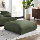 Modular Corduroy Upholstered Ottoman – Large Square 45 Inch - Ottomans available at Alpine Outlets in Denver