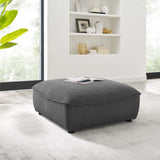 Modular Fabric Sectional Ottoman with Piping – 36 Inch - Ottomans available at Alpine Outlets in Denver