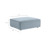 Modular Performance Fabric Ottoman with Piping – 41 Inch - Ottomans available at Alpine Outlets in Denver