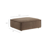 Modular Performance Fabric Ottoman with Piping – 41 Inch - Ottomans available at Alpine Outlets in Denver