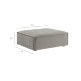 Modular Performance Fabric Ottoman with Piping – 41 Inch - Ottomans available at Alpine Outlets in Denver