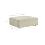 Modular Performance Fabric Ottoman with Piping – 41 Inch - Ottomans available at Alpine Outlets in Denver
