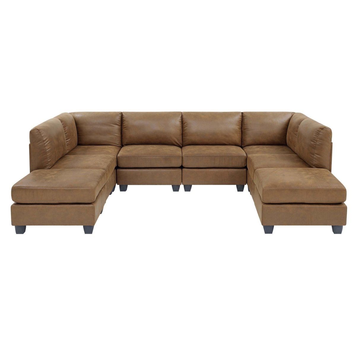 Modular Sectional, Customizable Layout, Removable Cushions - Brown - 3 Piece Living Room Sets available at Alpine Outlets in Denver