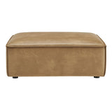 Modular Vegan Leather Ottoman with Piping – 41 Inch - Ottomans available at Alpine Outlets in Denver