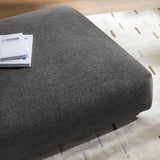 Modular Woven Fabric Upholstered Ottoman – Large Square 45 Inch - Ottomans available at Alpine Outlets in Denver