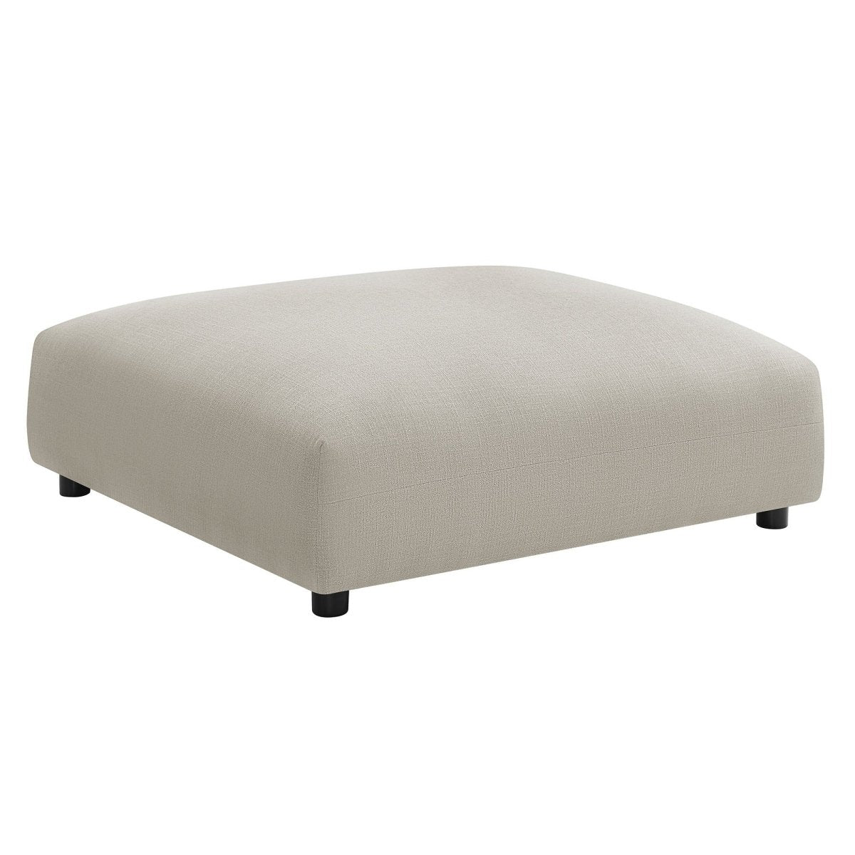 Modular Woven Fabric Upholstered Ottoman – Large Square 45 Inch - Ottomans available at Alpine Outlets in Denver