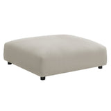 Modular Woven Fabric Upholstered Ottoman – Large Square 45 Inch - Ottomans available at Alpine Outlets in Denver