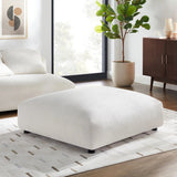 Modular Woven Fabric Upholstered Ottoman – Large Square 45 Inch - Ottomans available at Alpine Outlets in Denver