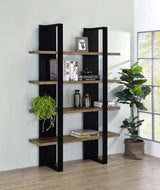 Mystrene 4 - Shelf Bookcase – Black & Walnut - available at Alpine Outlets in Denver