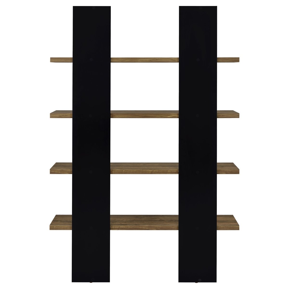 Mystrene 4 - Shelf Bookcase – Black & Walnut - available at Alpine Outlets in Denver
