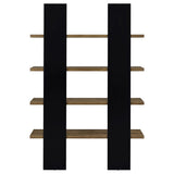 Mystrene 4 - Shelf Bookcase – Black & Walnut - available at Alpine Outlets in Denver