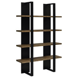Mystrene 4 - Shelf Bookcase – Black & Walnut - available at Alpine Outlets in Denver