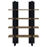 Mystrene 4 - Shelf Bookcase – Black & Walnut - available at Alpine Outlets in Denver