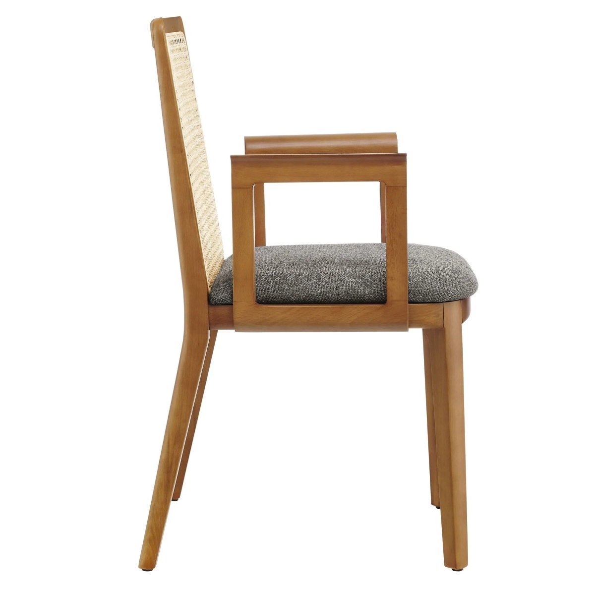 Natural Beech Wood and Rattan Cane Back Dining Armchair - Dining Chairs available at Alpine Outlets in Denver