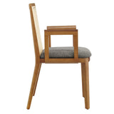 Natural Beech Wood and Rattan Cane Back Dining Armchair - Dining Chairs available at Alpine Outlets in Denver