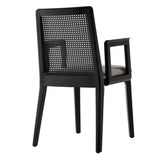 Natural Beech Wood and Rattan Cane Back Dining Armchair - Dining Chairs available at Alpine Outlets in Denver
