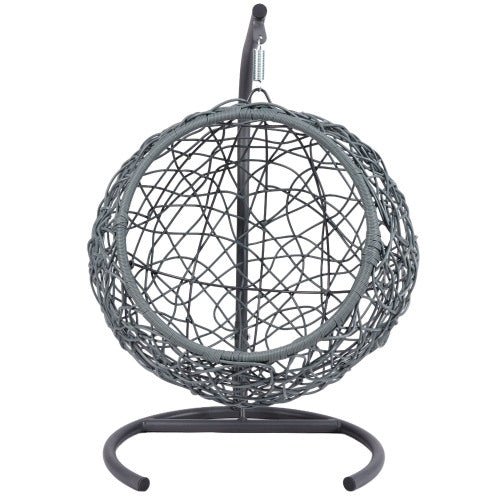 Nestle Cat Swing Bed with Wicker Look and Cushion – Brown - Pet Furniture - Alpine Outlets