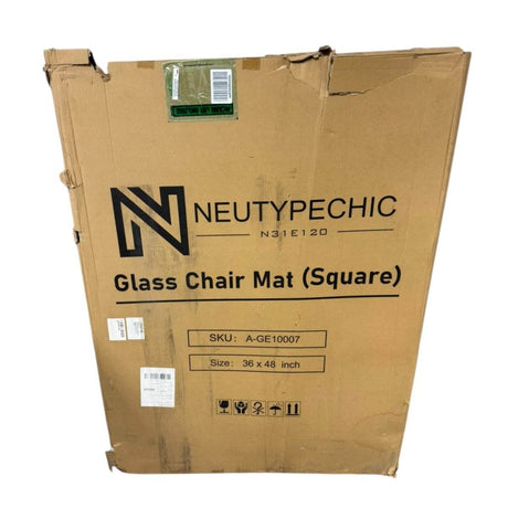 NeuType Glass Chair Mat 36”x48” (ID N654321) - Alpine Outlets