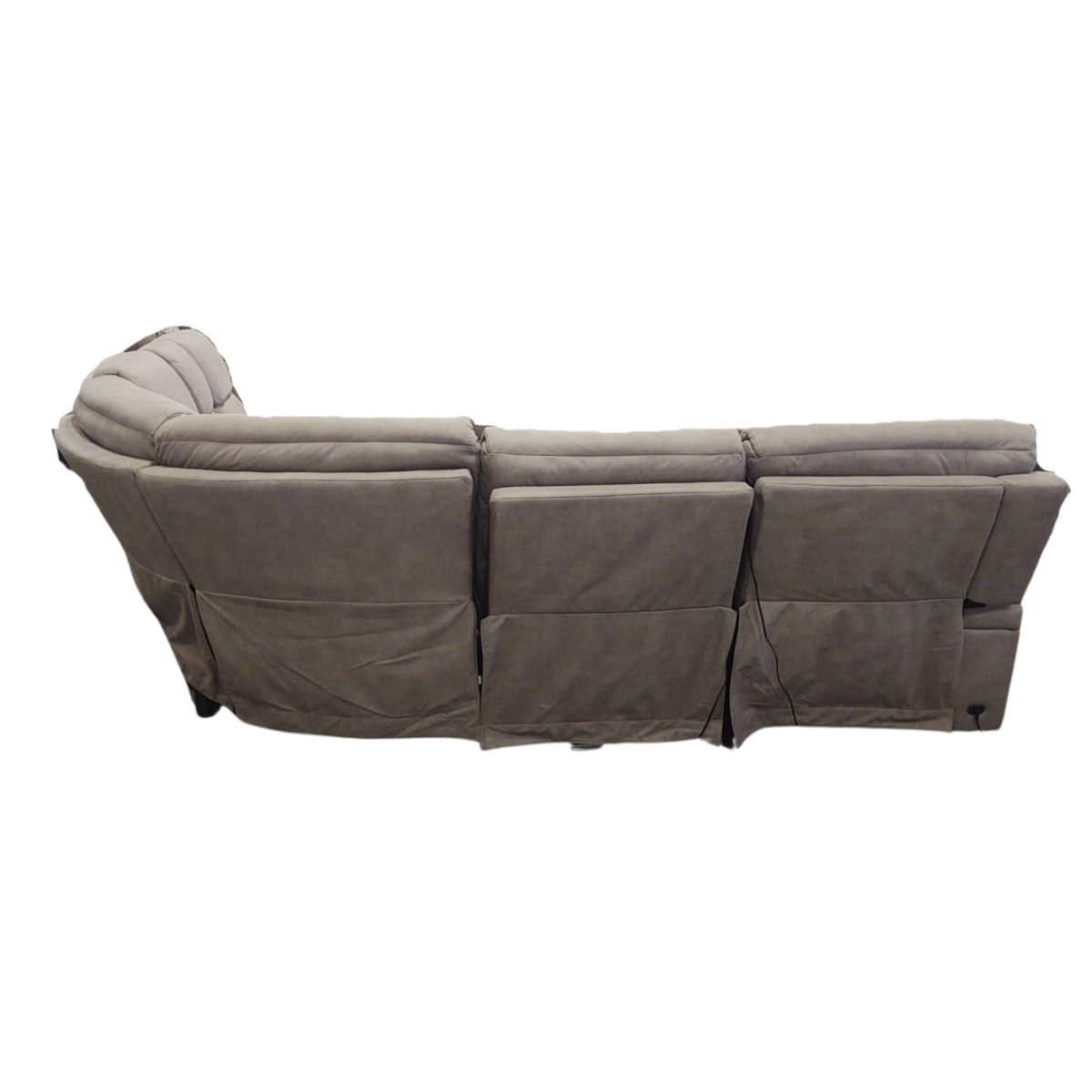 Newberry Fabric Power Reclining Sectional with Power Headrest and Power Lumbar - available at Alpine Outlets in Denver