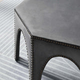 Octagon Velvet Ottoman with Nailhead Trim – 44 Inch - Ottomans available at Alpine Outlets in Denver