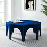 Octagon Velvet Ottoman with Nailhead Trim – 44 Inch - Ottomans available at Alpine Outlets in Denver