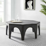 Octagon Velvet Ottoman with Nailhead Trim – 44 Inch - Ottomans available at Alpine Outlets in Denver