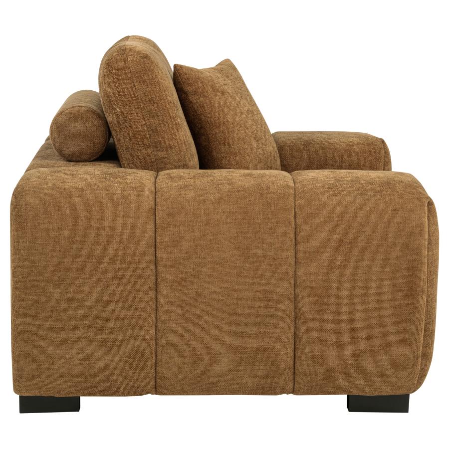 Octavia Upholstered Track Arm Accent Chair Amber - Arm Chairs available at Alpine Outlets in Denver