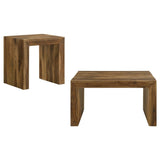 Odilia 2 - Piece Solid Wood Coffee and End Table Set Auburn - Coffee Table Sets available at Alpine Outlets in Denver