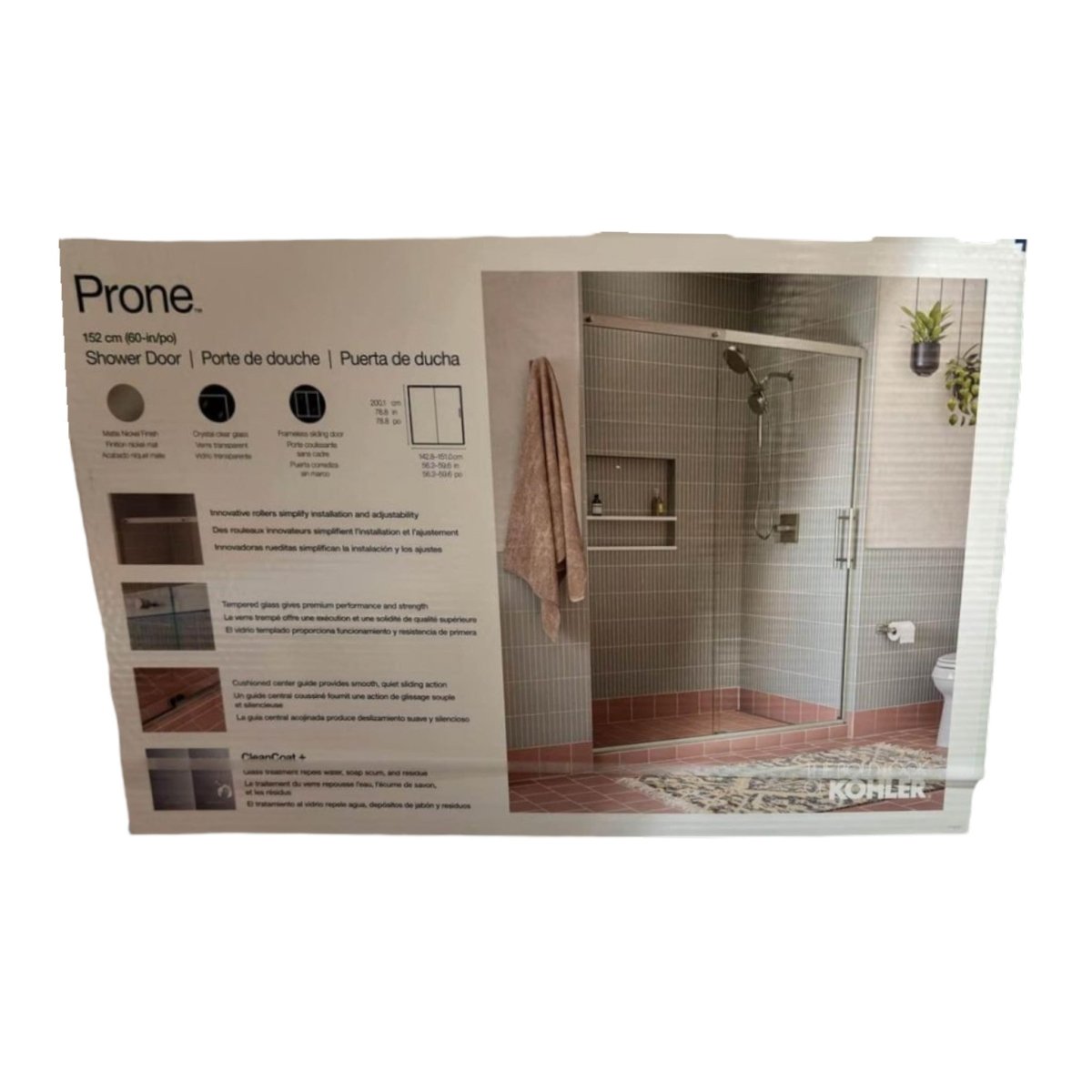 ohler Prone Shower Door - New - (ID N4827) - available at Alpine Outlets in Denver