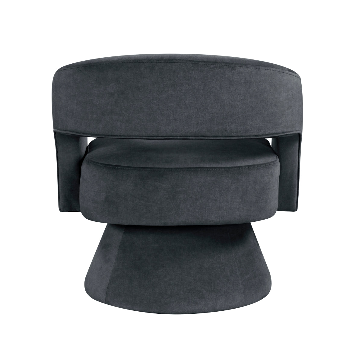 Okak 360° Velvet Swivel Accent Chair - Living Room Furniture - Alpine Outlets